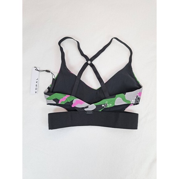 NEW KORAL BEAU‎ ENERGY SPORTS BRA BANDANA TROOP PAISLEY CAMO SMALL - Picture 4 of 10